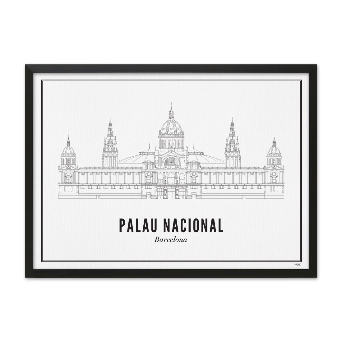 Affiches de Barcelone - Palais National | WIJCK.